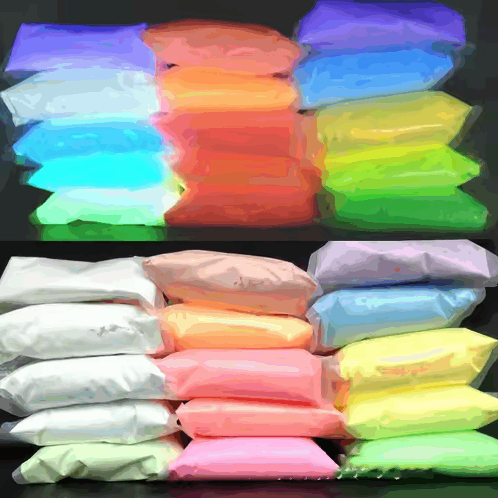 Glow White to Blue Night Glow Pigment Powder - Image 3