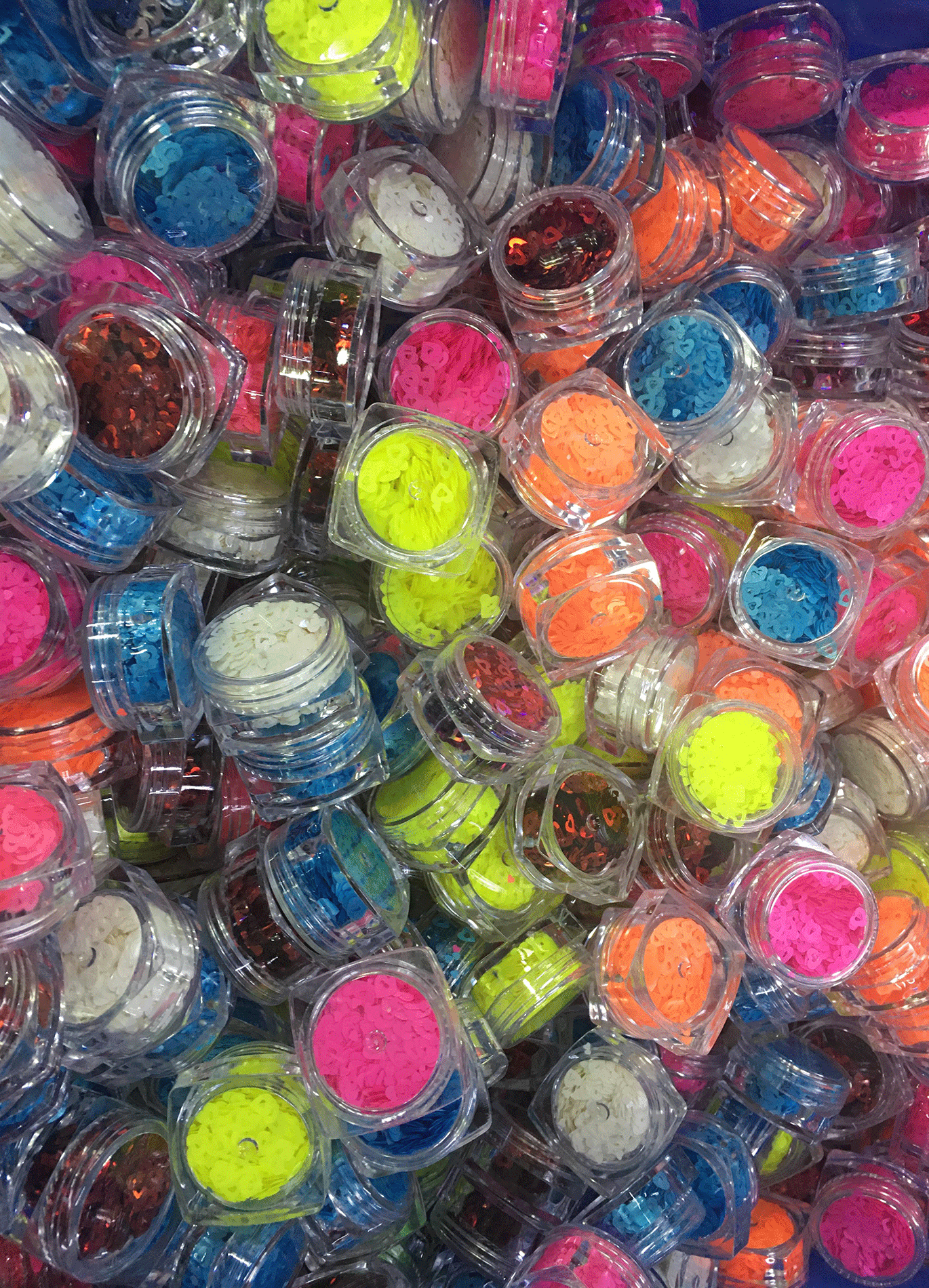 bulk colorful chunky glitter set