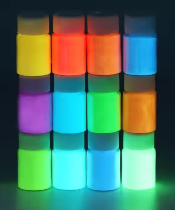 12 Color High Brightness Glow in the Dark Pigments