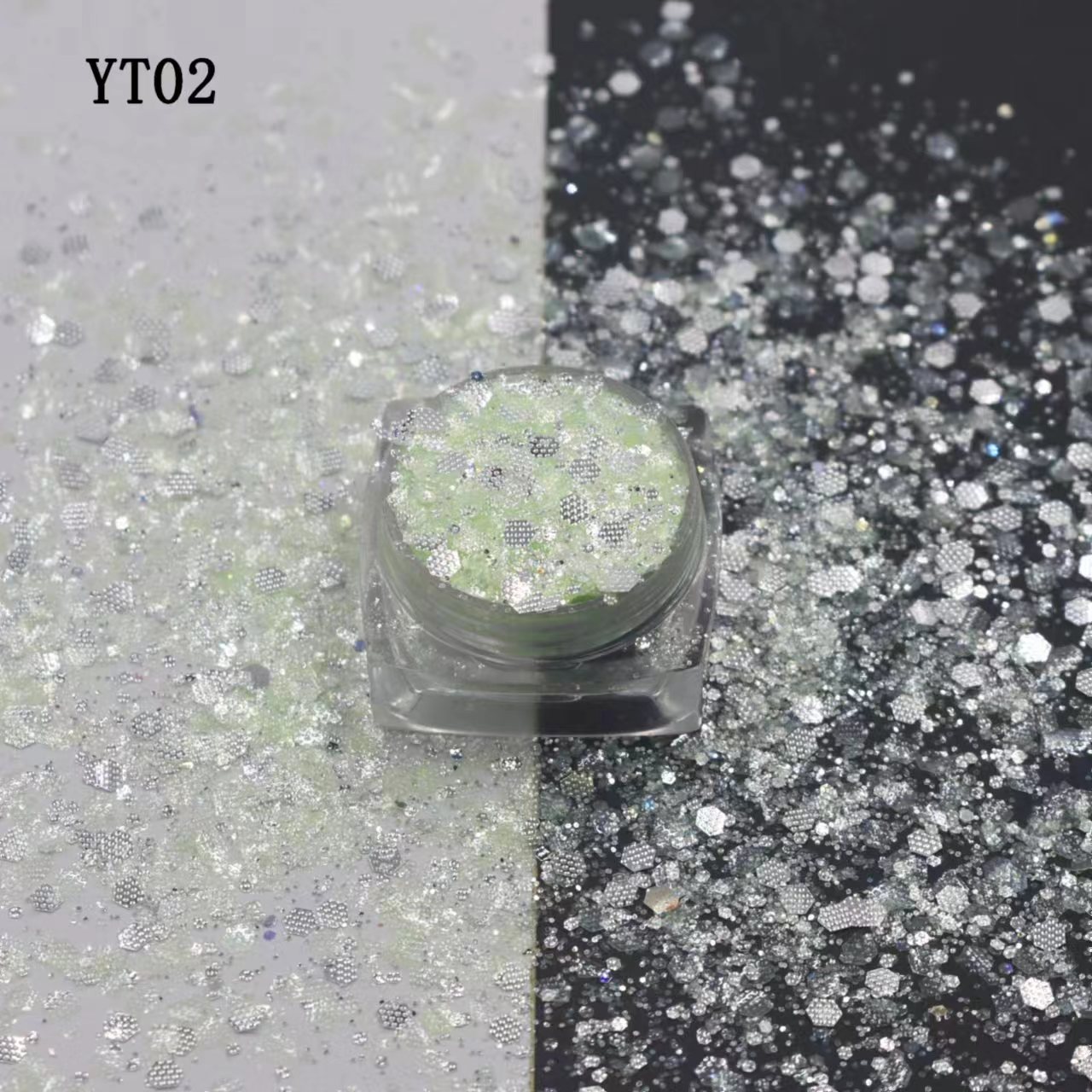 Wholesale 12 Colors Bulk Chunky Mix Glitter Powder - Image 2