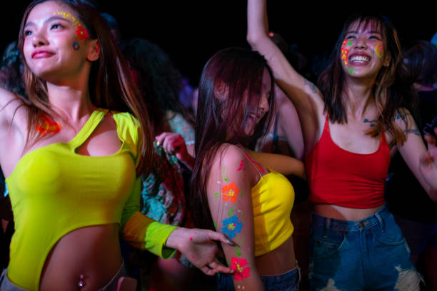 body glow in the dark glitters for concert