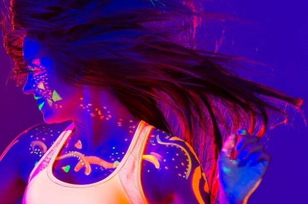 body use glow in the dark glitters