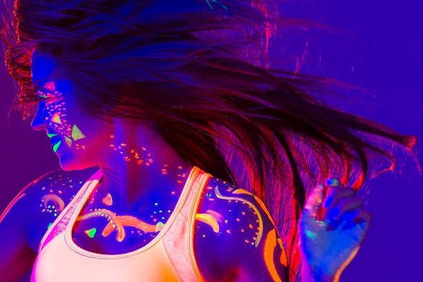 body use glow in the dark glitters