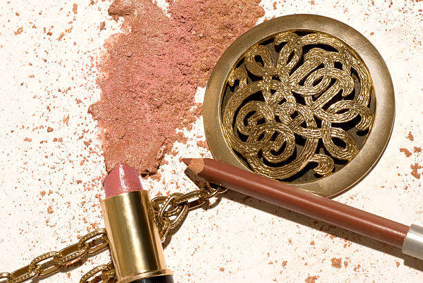 Lipsticks with mica powder